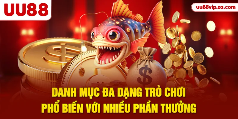 Danh mục đa dạng trò chơi phổ biến với nhiều phần thưởng